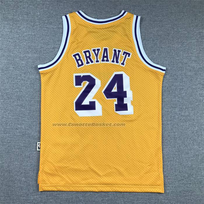 Maglia Bambino Los Angeles Lakers Kobe Bryant No 24 Hardwood Classic Giallo